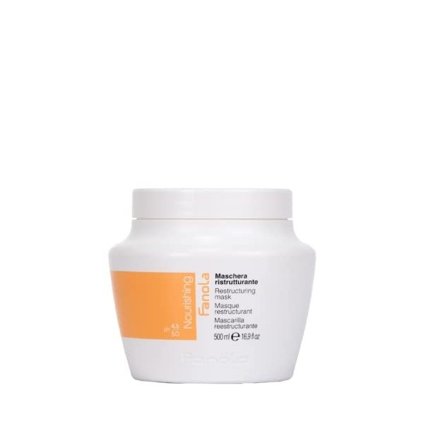 FANOLA Nourishing Masque Restructurant Cheveux Abimés, 500 ml, 1 Unité