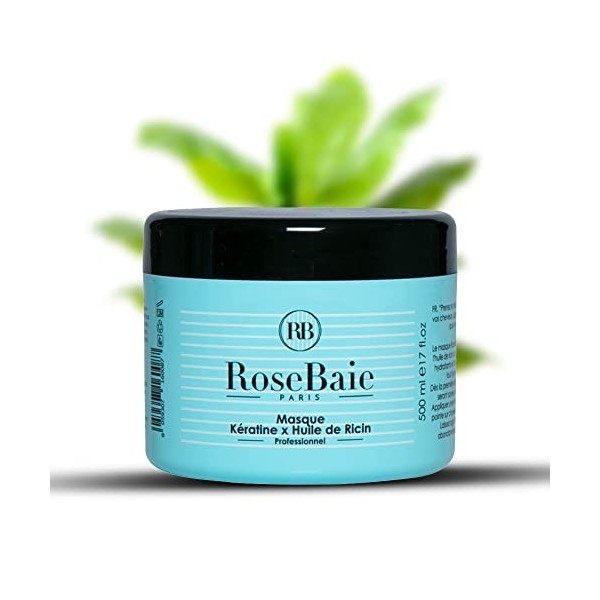 Masque Kératine Huile de Ricin RoseBaie 500 ml