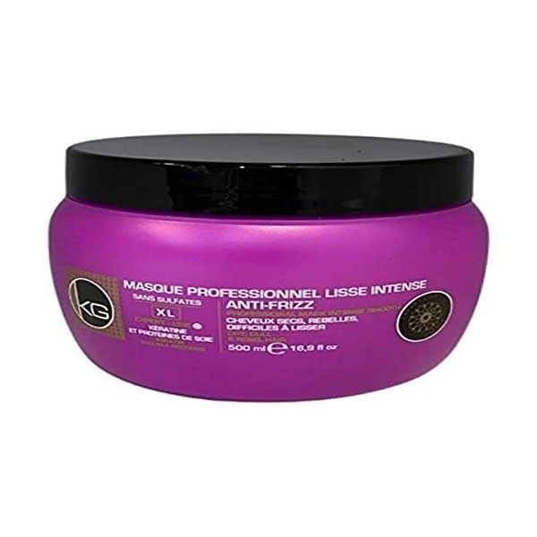 KERAGOLD PRO Masque pour Cheveux Secs/Rebelles/Difficiles à Lisser, 500 ml