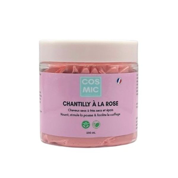 Chantilly Karité 100% naturelle Masque Capillaire Cheveux Secs à Très Secs, Bouclés, Crépus - Pousse+Nutrition Profonde - Déf