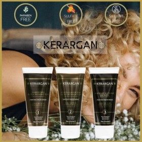 Kerargan - Soin Capillaire Complet l’Huile de Ricin et d’Argan - Stimule la pousse et réduit les chutes - Sans sulfate, parab