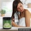 Masque Cheveux 250g - 100% Naturelle Huile Essentielle dArbre à Thé & Huiles dArgan & dOlive - Hydrate les Cheveux - Ajout