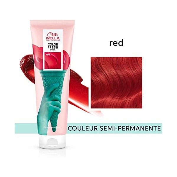 WELLA PROFESSIONALS - LOT DE 2 COLOR FRESH MASK MASQUE COLORATION TEMPORAIRE RED 150ML