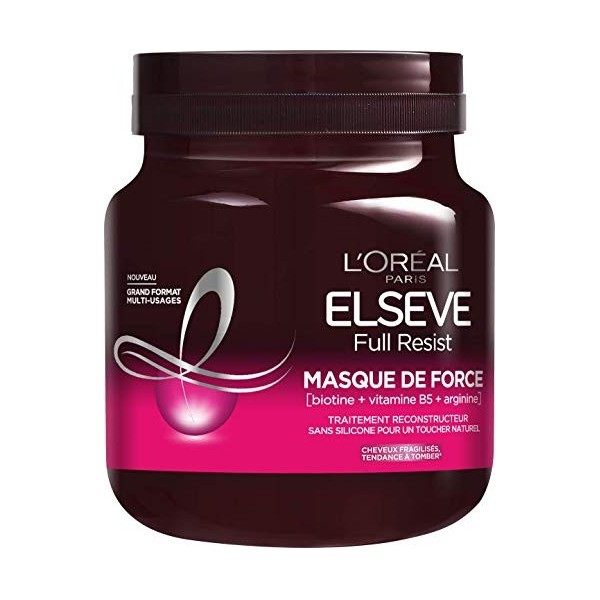 LOREAL PARIS Full Resist Masque de Force Multi-Usagers Enrichi en Compléments Capillaires AA128200