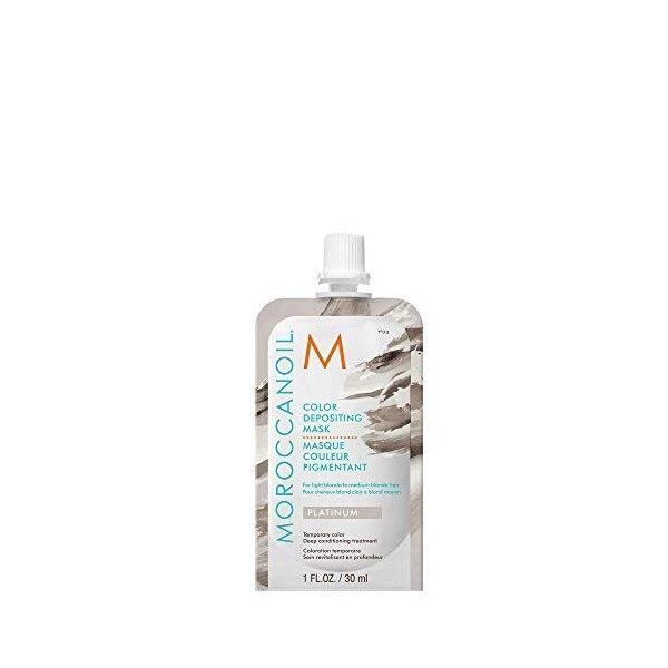 Moroccanoil Sachet Masque Couleur Pigmentant Platine, Flacon de 30 ml