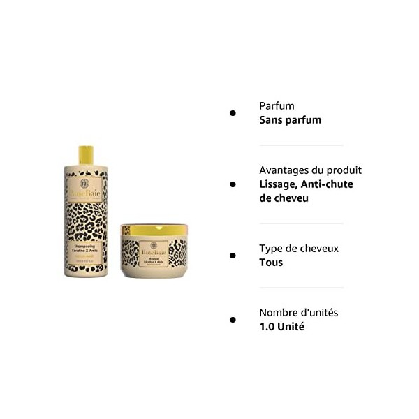 Kit dentretien au lissage Kératine X Amla RoseBaie 2 produits