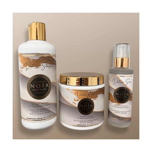 Routine Capillaire - GAMME VIRTUOSE - Pack Trio Shampoing + Masque + Sérum - Figue De Barbarie & Caviar - NOÏA HAIR