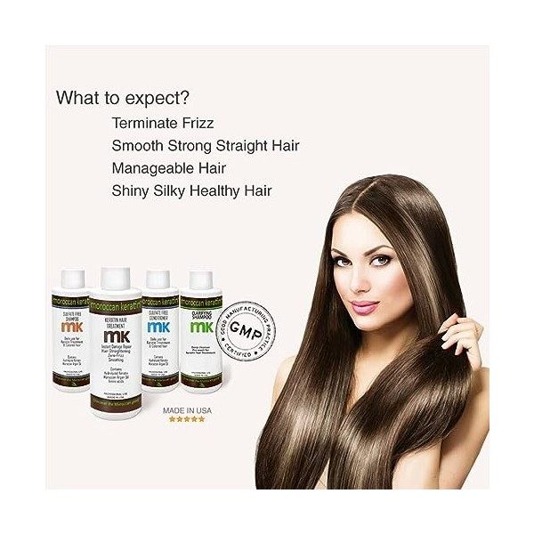 Moroccan Keratin Most Effective Brazilian Keratin Hair Treatment SET 120ML x4 Professional Salon Formula Queratina Keratina B