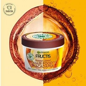 Garnier Fructis Masque Lissant Multi-Usages Macadamia - Pour Cheveux Secs et Rebelles - 390 ml