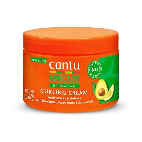 Cantu Crème Coiffante à l’Avocat, 340 g l’Emballage Peut Varier 