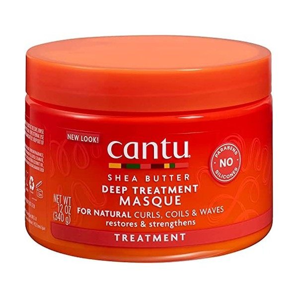 Cantu Beurre de Karité pour Cheveux Naturels Masque, 340 g