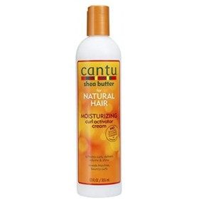Cantu Crème activatrice de boucles au beurre de karité et huile de noix de coco - Brume de brillance et de fixation et crème 