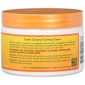 Cantu Curling coco cheveux naturels crème 12 Pot Ounce de 354ml 3 Pack 