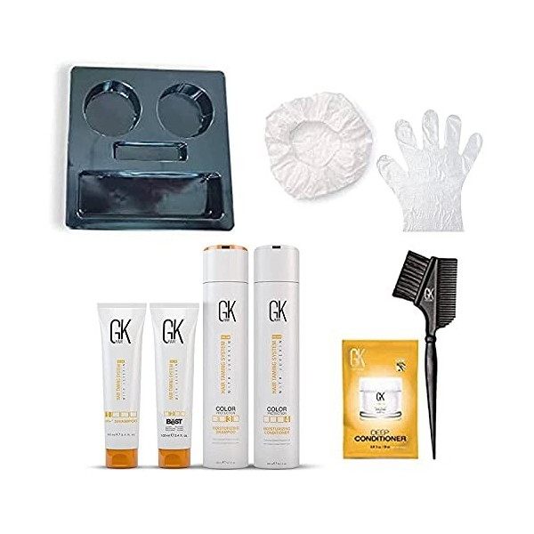 GK HAIR Global Keratin The Best Consumer Box Kit 300ml/10.1 Fl Oz Traitement lissant à la kératine Professional Brazilian C