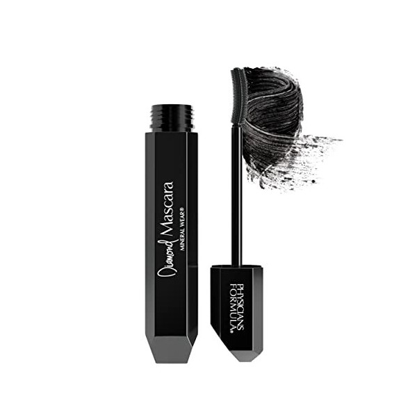 Physicians Formula, Mascara Mineral Wear Diamond, Mascara Incolore à Usage Multiple pour Sourcils et Cils, avec Poussière de 