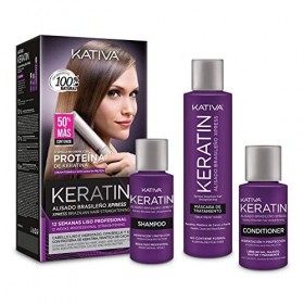Kativa Kératine Lissage Brésilien Xpress Traitement de la Kératine sans Formelle - Pack 2