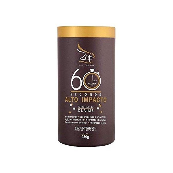 Lissage Brésilien à la Kératine ZAP 60 Seconds ALTO IMPACTO Masque 950g