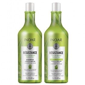 Inoar Resistance Bambu Shampooing + Après-shampoing réparateur cheveux 1L