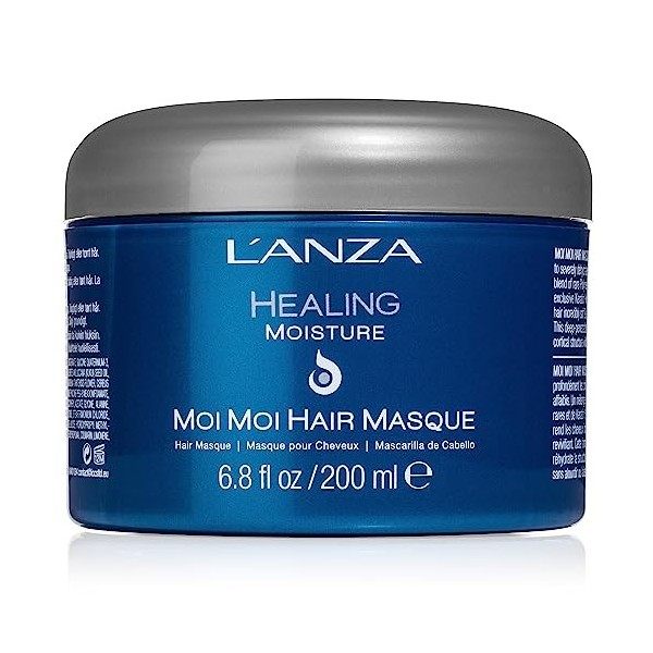 LANZA Healing Moisture Moi Moi Hair Masque, Moisturises and Refreshes Dry and Coarse Hair, Rich with Bamboo Codifying Comple