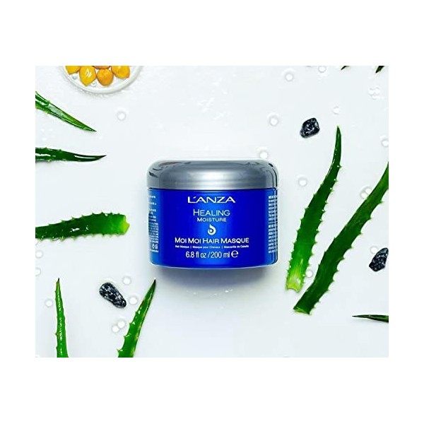 LANZA Healing Moisture Moi Moi Hair Masque, Moisturises and Refreshes Dry and Coarse Hair, Rich with Bamboo Codifying Comple