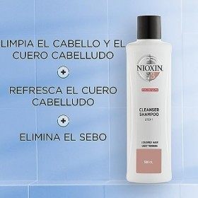 Nioxin System 3 - Shampoing chute légère des cheveux pour plus de volume - Cheveux colorés et fins 300ml