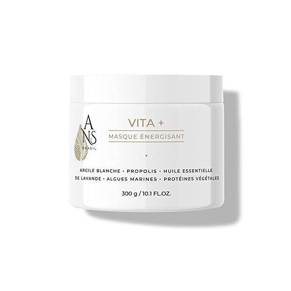 ANS Brasil Masque VITA+ Soin profond énergisant au propolis pour cheveux gras à très gras, antipelliculaire. Purifie et apais