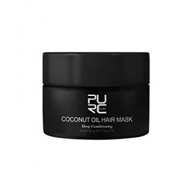 Générique Hair -Soft Scalp Treatment Repairs Coconut-Oil Good Damage Hair & Hair Care Black, One Size 