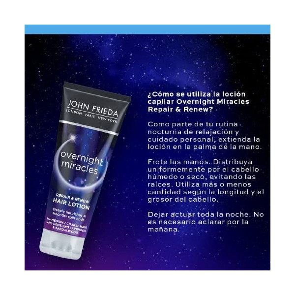 John Frieda Overnight Miracles Repair & Renew Masque capillaire sans rinçage 100 ml