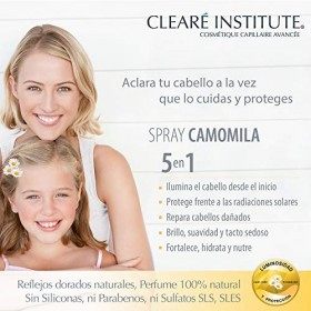 Clearé Institute Spray Camomille – Brille, douceur et toucher soyeux, reflets dorés naturels, 99% ingrédients naturels, répar