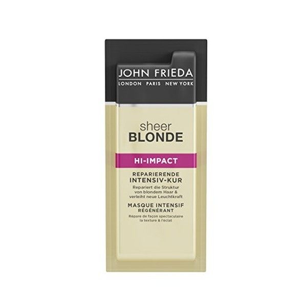 John Frieda Sheer Blonde Hi-Impact Perfect Soin Intensif - Lot de 2 2 x 25 ml - La structure des cheveux blonds - Nourrit e