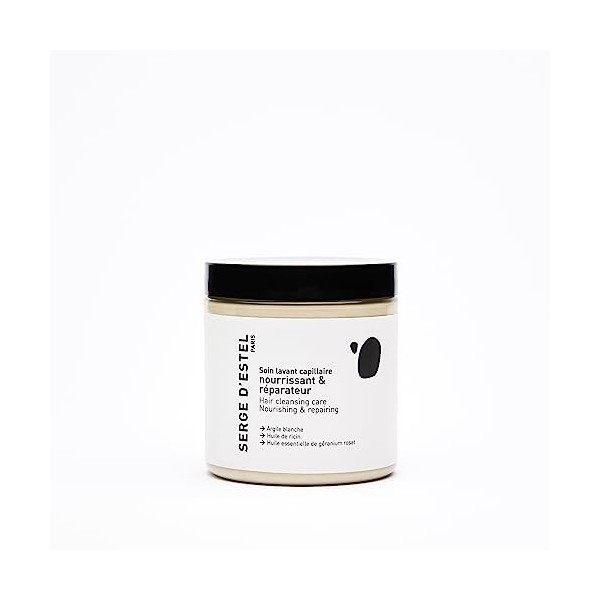 SERGE DESTEL PARIS Soin Lavant Nourrissant et Réparateur 250g Shampoing Masque Réparant les Cheveux Cassants et Ternes Nourr