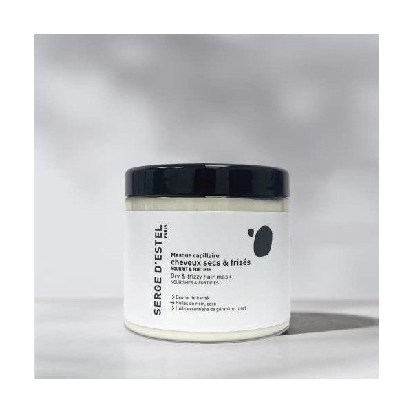 Masque Cheveux Secs et Frisés 600g Nourrit Intensémment Les Cheveux Secs Élimine les Frisottis Apporte Douceur et Brillance 1