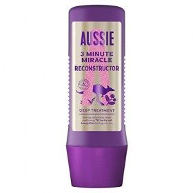 Aussie 3 Minute Miracle Reconstructor Soin Intensif Nourrissant Végan Pour Cheveux Secs Et Abîmés À l’Huile De Noix De Macada