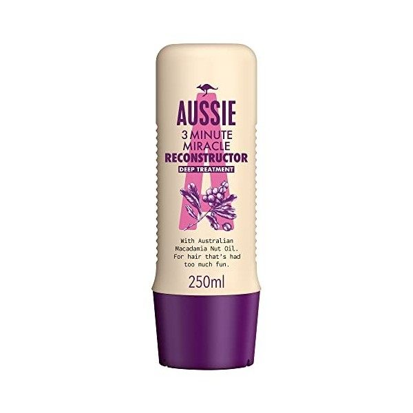 Aussie 3 Minute Miracle Reconstructor Soin Intensif pour Cheveux Abîmés 250 ml