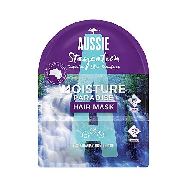 Aussie Staycation Hair Mask & Hair Cap Australian Hair Care