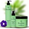 Rosebaie- Gamme Kératine & Aloé Vera - 1 Shampoing 500 ml +1 Masque 500 ml + 1 Soin 100 ml - Eclat Naturel +1 Chouchou De Cou