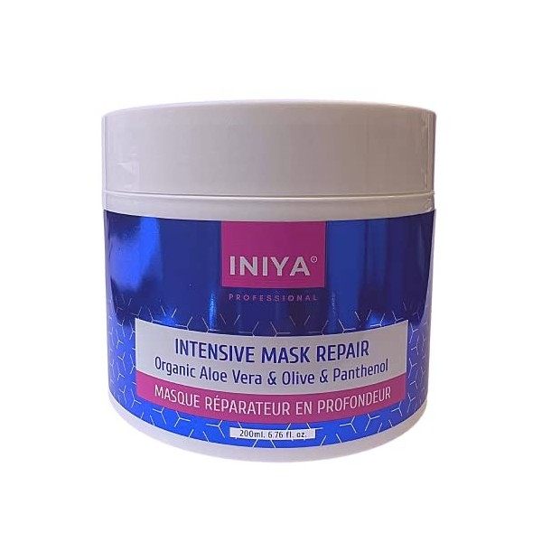 Masque Cheveux Réparation Intense | Iniya Intensive Mask Repair 200ml | Masque Réparateur Intensif Cheveux Abîmés 200ml