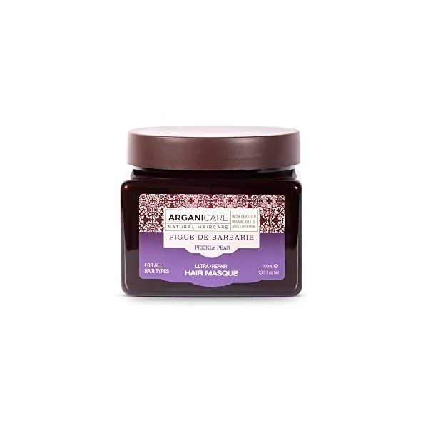 Arganicare Masque Magnificience à la Figue de Barbarie et à la Vitamine E - Soin pour Cheveux - 500 ml