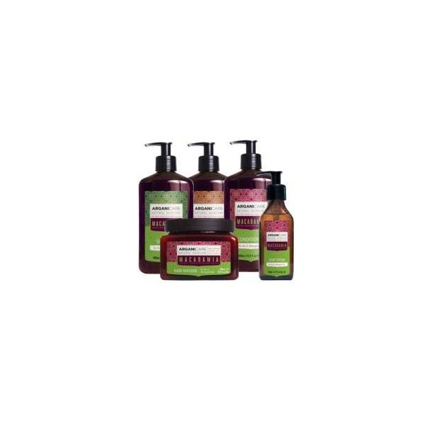 Rituel Macadamia Cheveux Secs et Abîmés Arganicare - Lot de 5 Produits