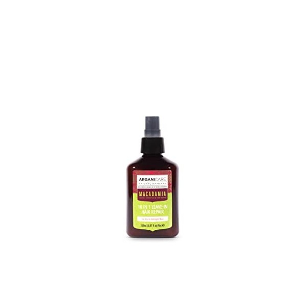 Arganicare Spray Réparateur 10-en-1 sans rinçage MACADAMIA. 150ml