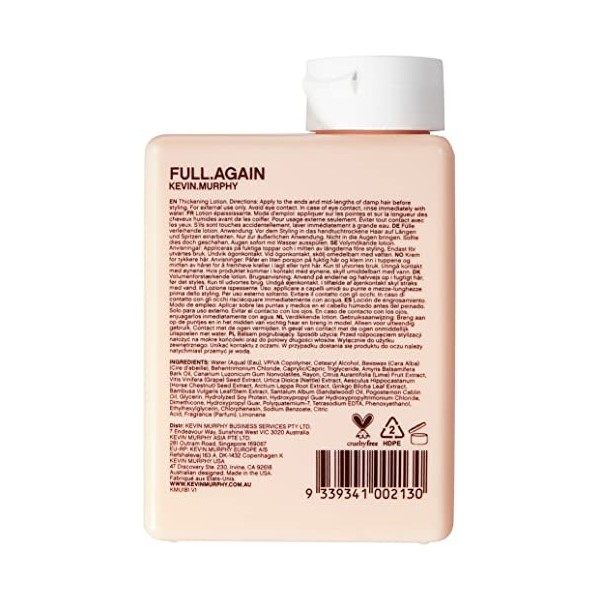 Kevin.Murphy FULL.AGAIN - cremas para el cabello