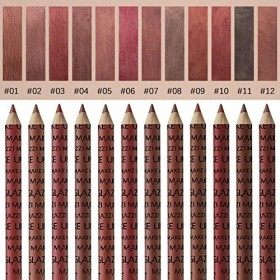 12 Couleurs Crayon à Lèvres Matte Lip Liner Set Creamy Lip Crayon Lisse Doux Imperméable Longue Durée Maquillage Coffret Cade