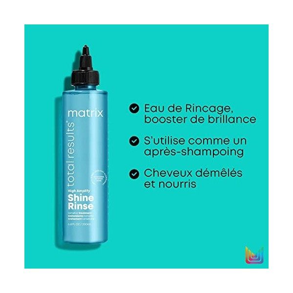 Matrix, Eau Lamellaire pour Cheveux Fins, Booster de Brillance, Sans Silicone, High Amplify, 300ml