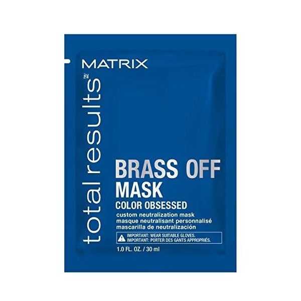 Masque pour cheveux Matrix Total Results Brass Off 1 sachet de 30 ml