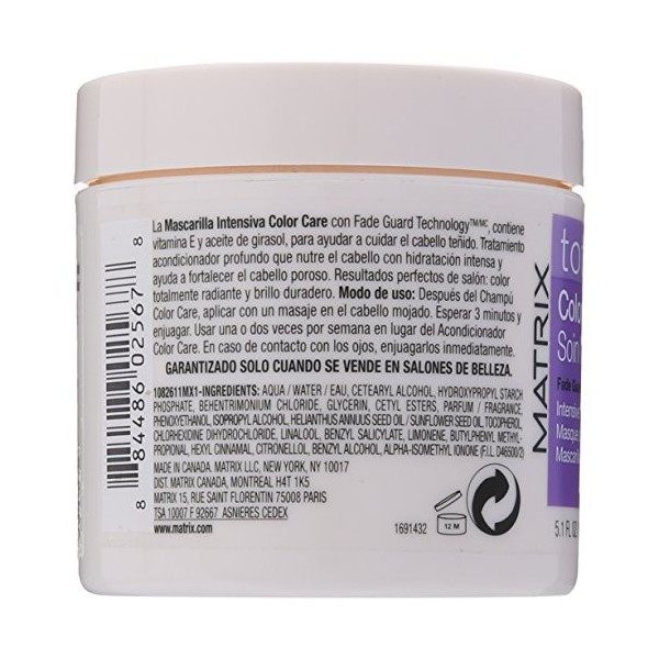 TOTAL RÉSULTATS DES SOINS DE COULEUR masque intensif 150 ml