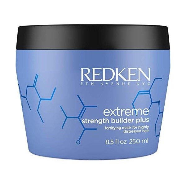 Masque Strength Builder Plus Extreme Redken | Masque Capillaire pour Cheveux Abîmés | Fortifie les Cheveux Fragilisés | 250 m