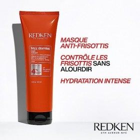 Redken, Masque Lissant Anti-Frisottis pour Cheveux Rebelles & Indisciplinés, Protection contre lHumidité, Frizz Dismiss, 250
