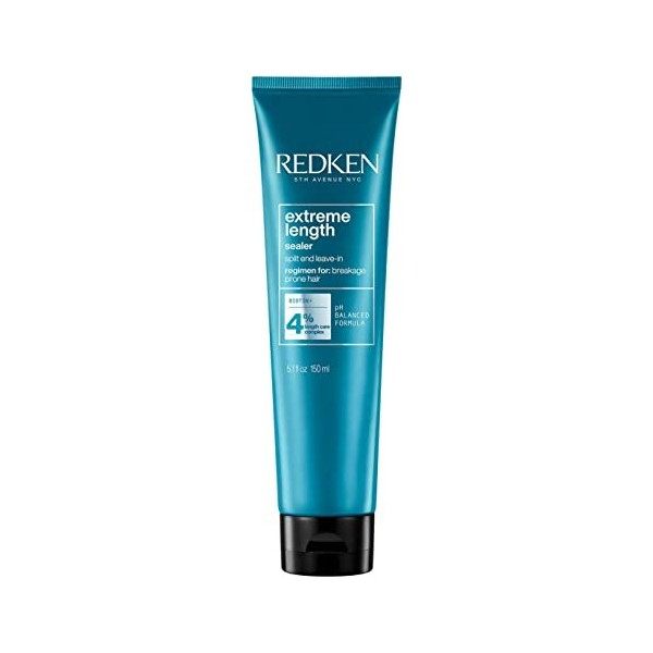 Redken | Soin Réparateur de Pointes pour Cheveux Longs, Biotine & Huile de Ricin, Sans Rinçage, Extreme Length, 150 ml