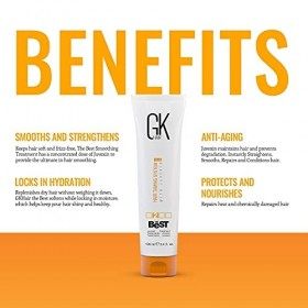 GK HAIR Global Keratin The Best Traitement capillaire lissant à la kératine - Lissage professionnel complexe brésilien pour d