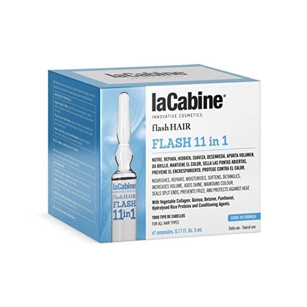 La Cabine Flash Hair Flash 11-in-1 7 Ampoules of 5 ml